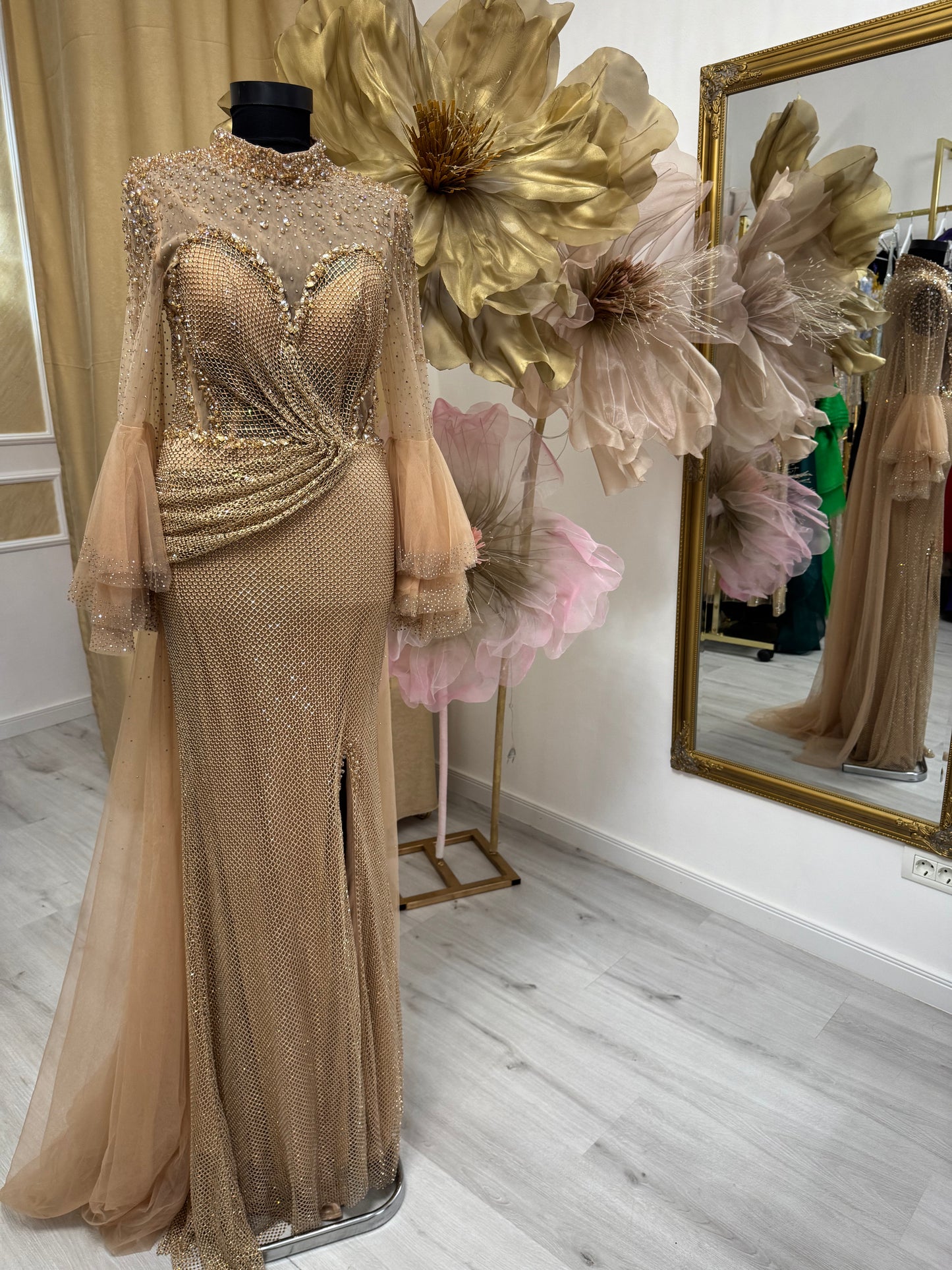 Rochie plasǎ Gold Aurélia