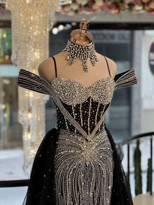 Rochie Noir Crystal
