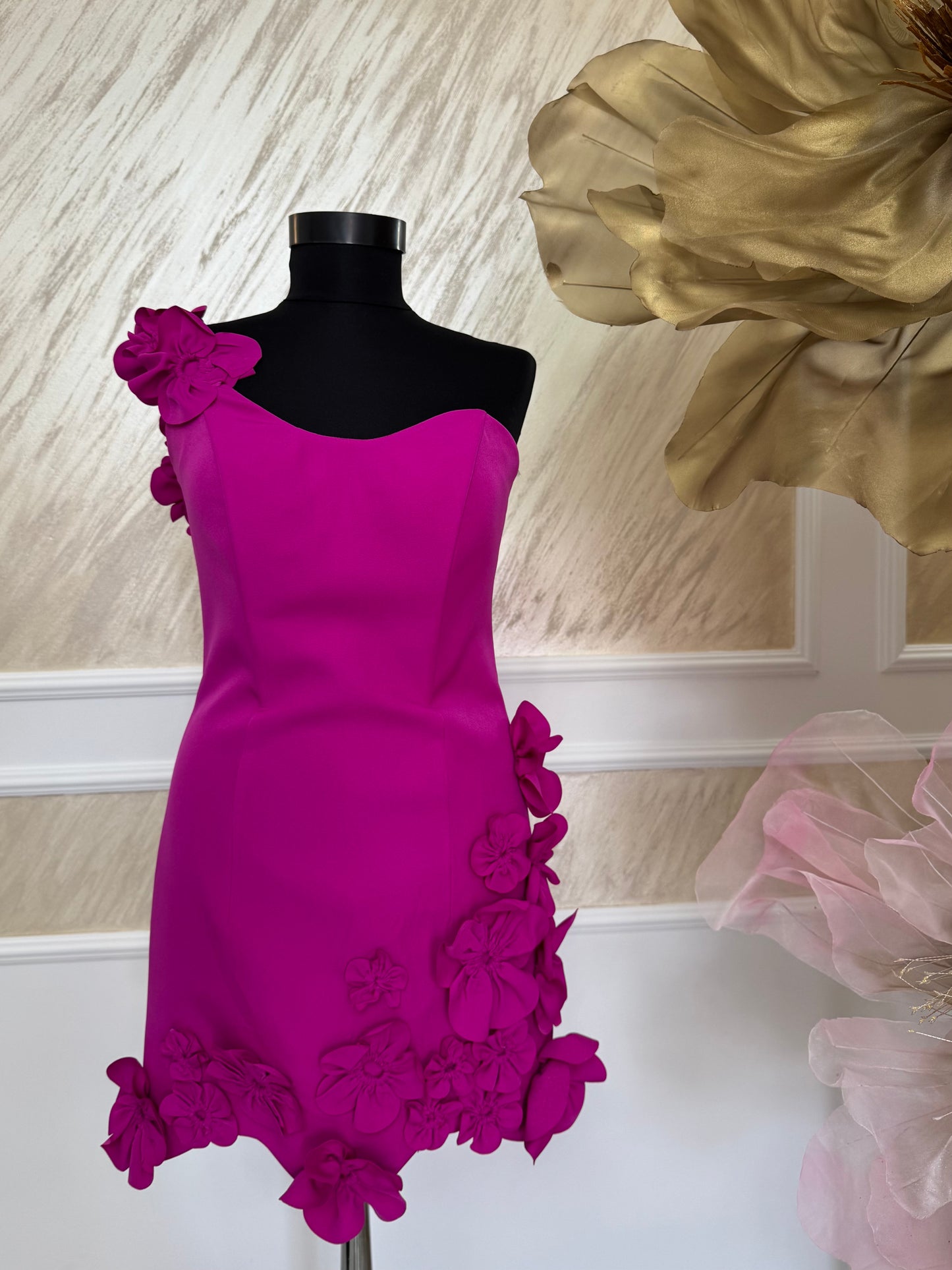 Rochie mini Fuchsia Glow