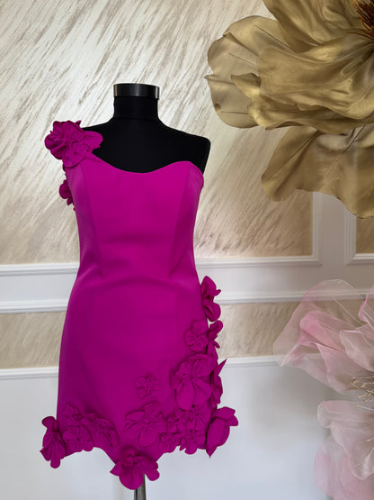 Rochie mini Fuchsia Glow