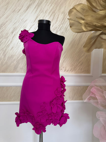 Rochie mini Fuchsia Glow