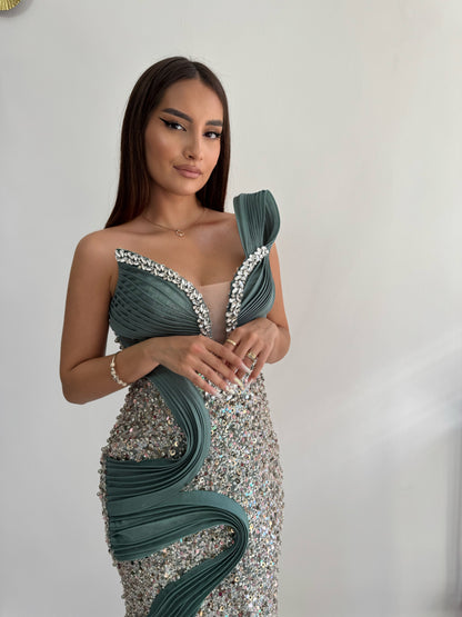 Rochie Turquoise Wave