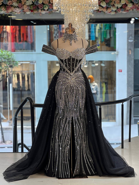 Rochie Noir Crystal