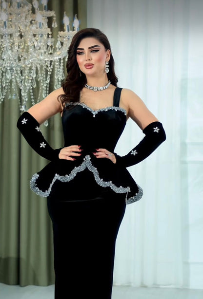 Rochie Velvet Noir