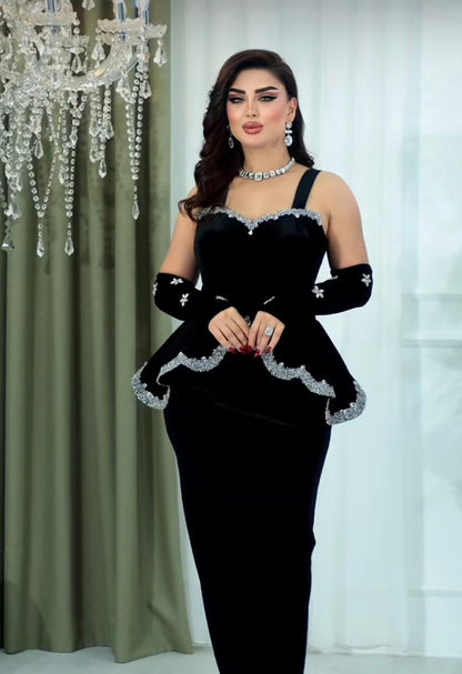 Rochie Velvet Noir